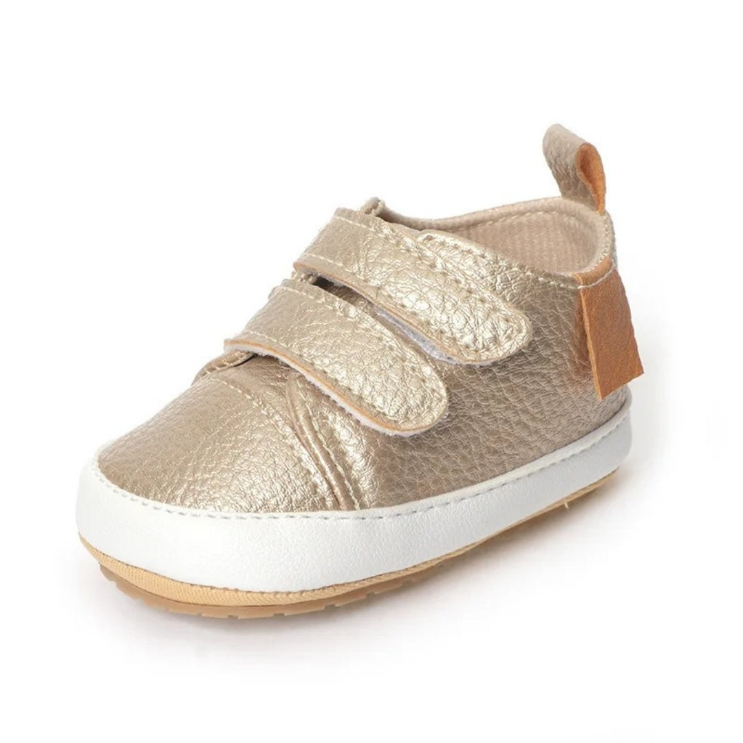 Casual de Cuero Dorado
