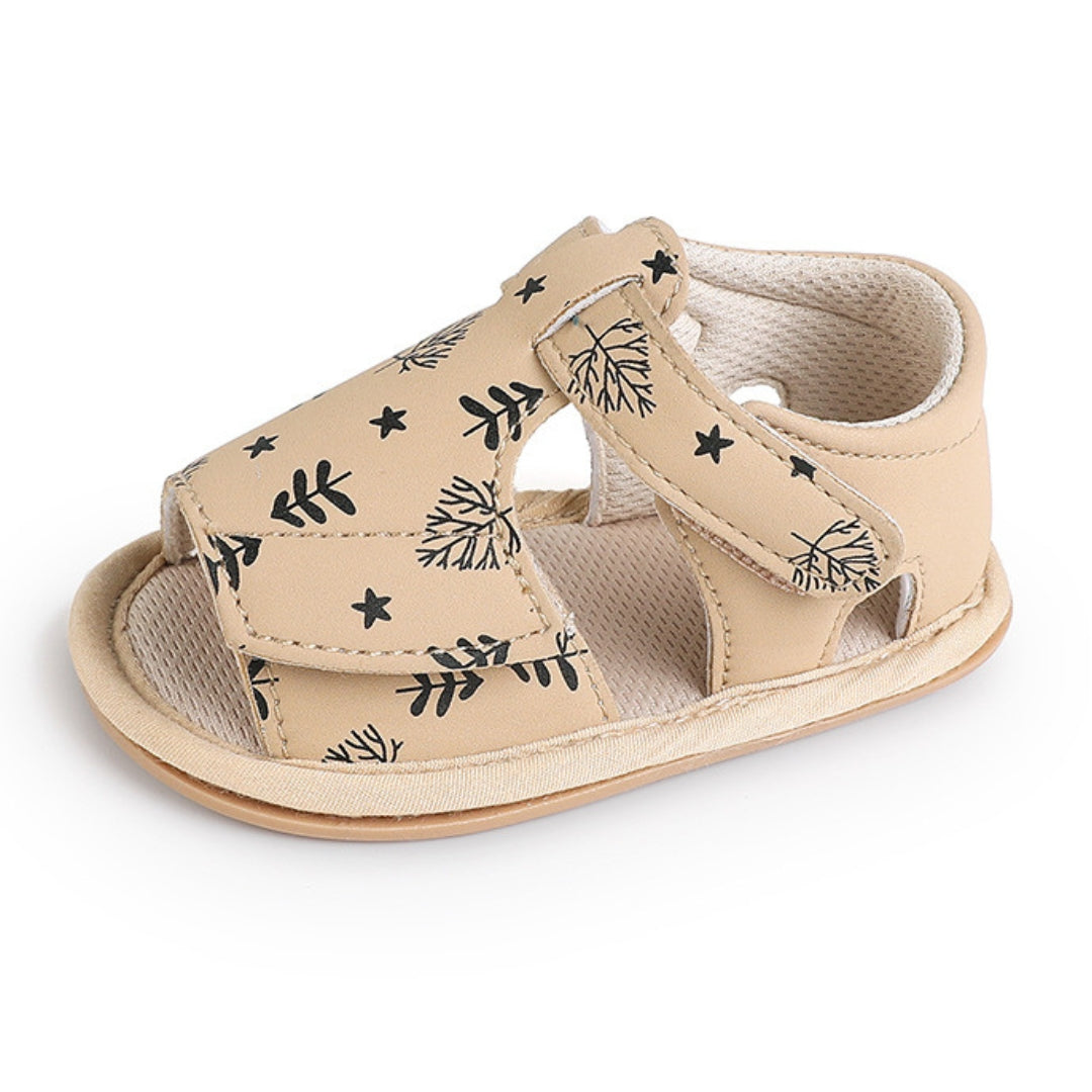 Sandalias Diseño de Cuero Beige
