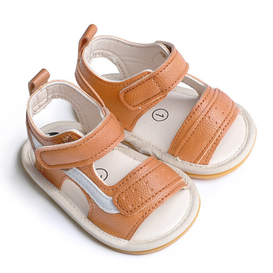 Sandalias Sport de Cuero Camel