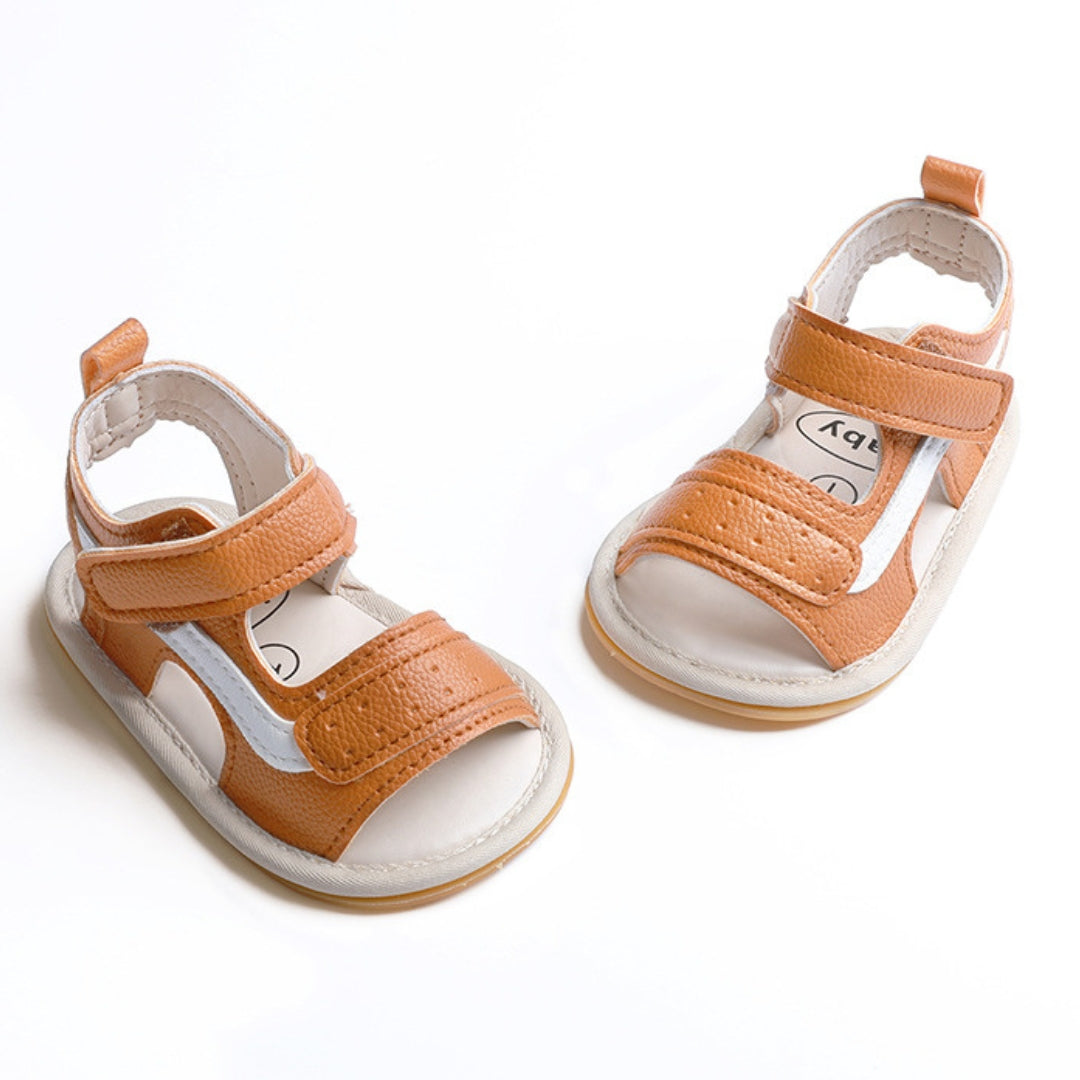 Sandalias Sport de Cuero Camel