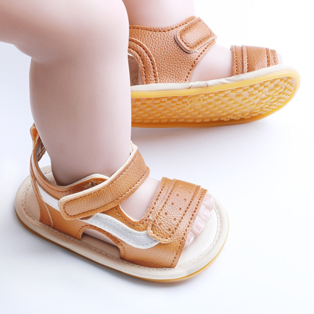 Sandalias Sport de Cuero Camel