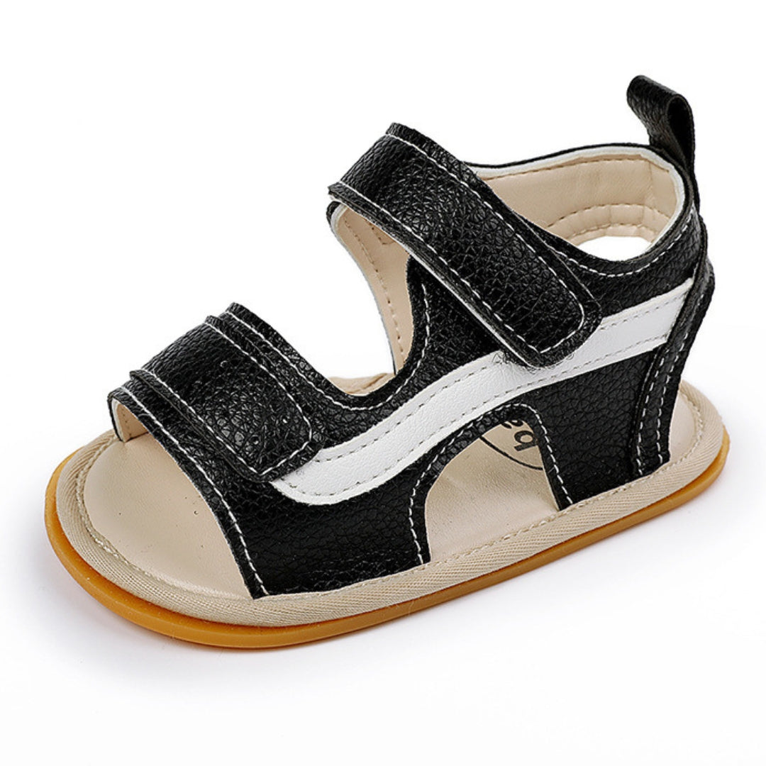 Sandalias Sport de Cuero Negro