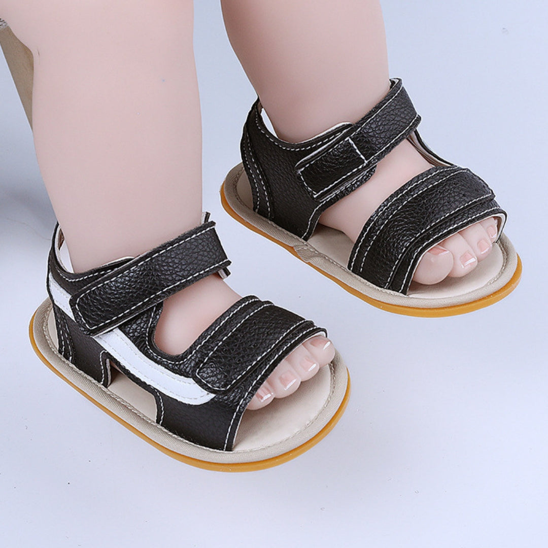 Sandalias Sport de Cuero Negro