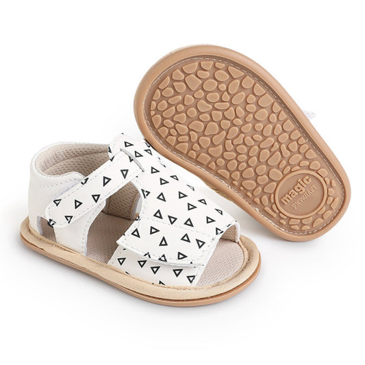 Sandalias Diseño de Cuero Blanco