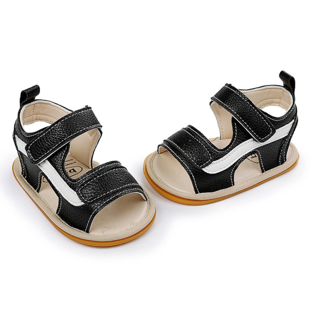 Sandalias Sport de Cuero Negro